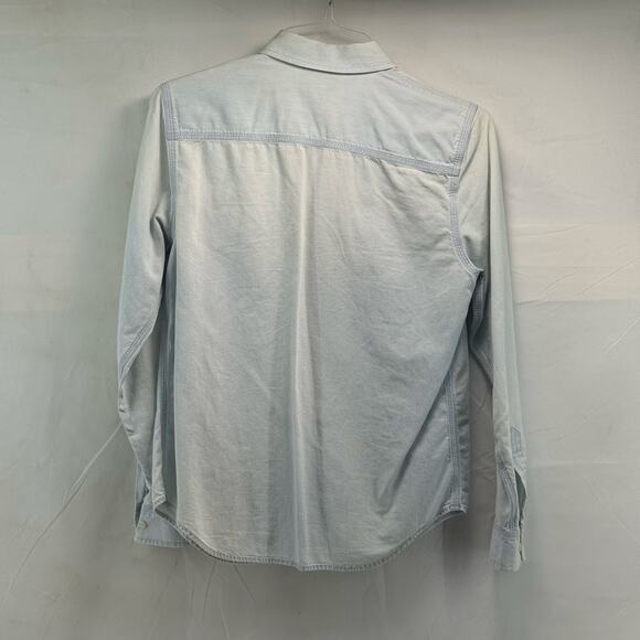 Lauren by Ralph Lauren women’s small denim button-down long sleeve top - Picture 7 of 9